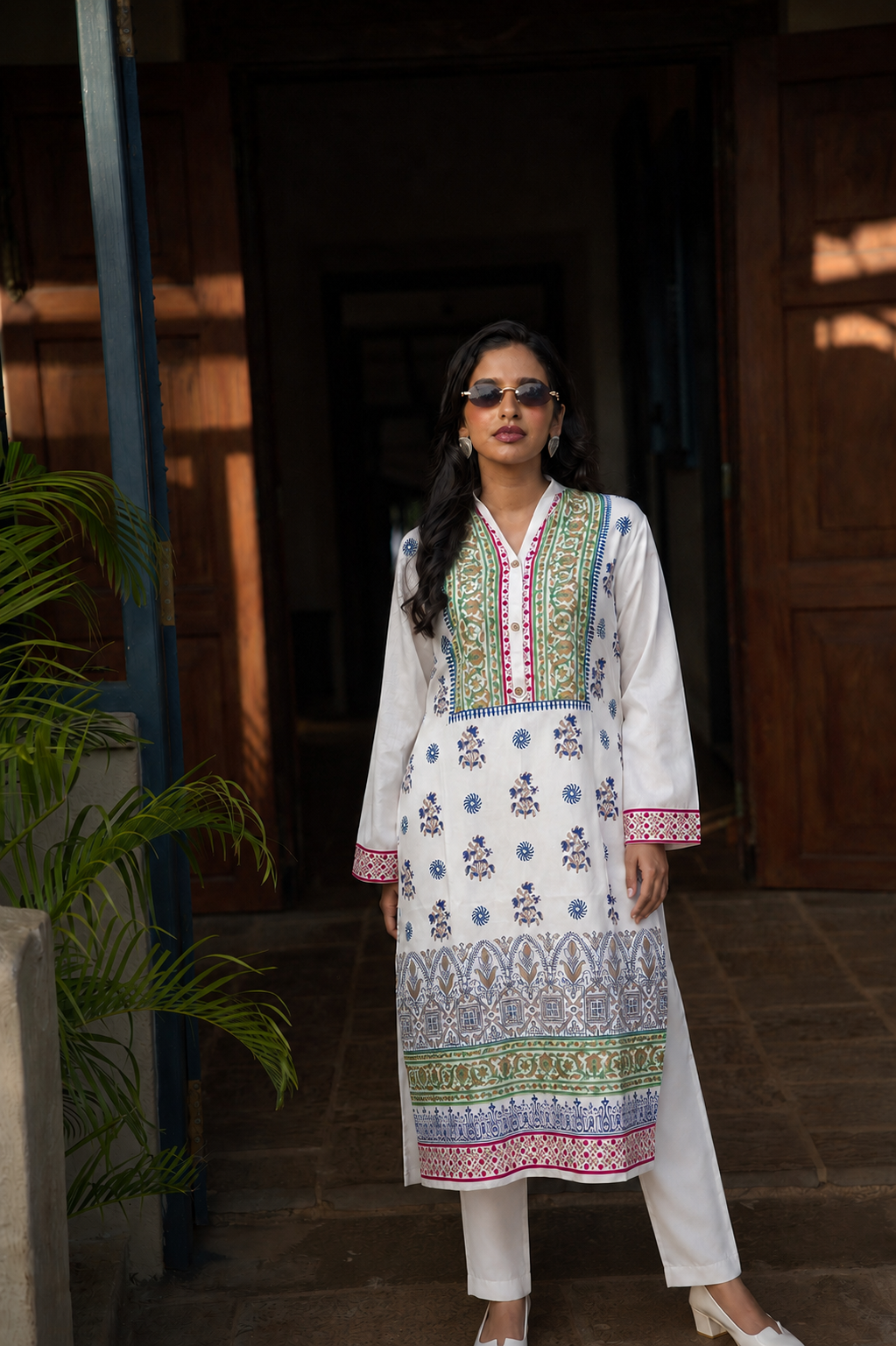 Manal Block Printed Co-ord Set