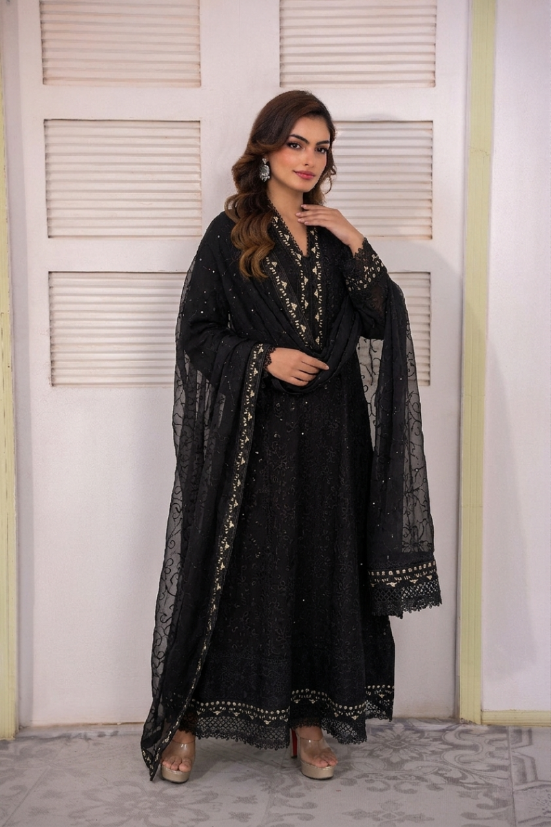 Long Freya 3 Piece Set - Black