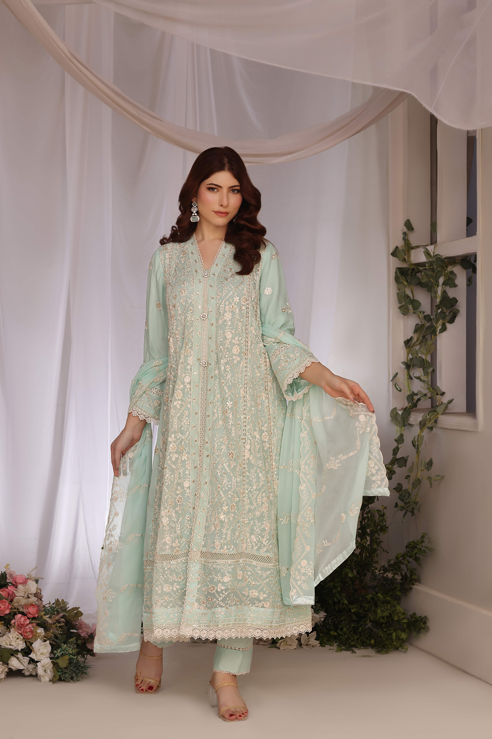 Long Freya 3 Piece Set - Mint