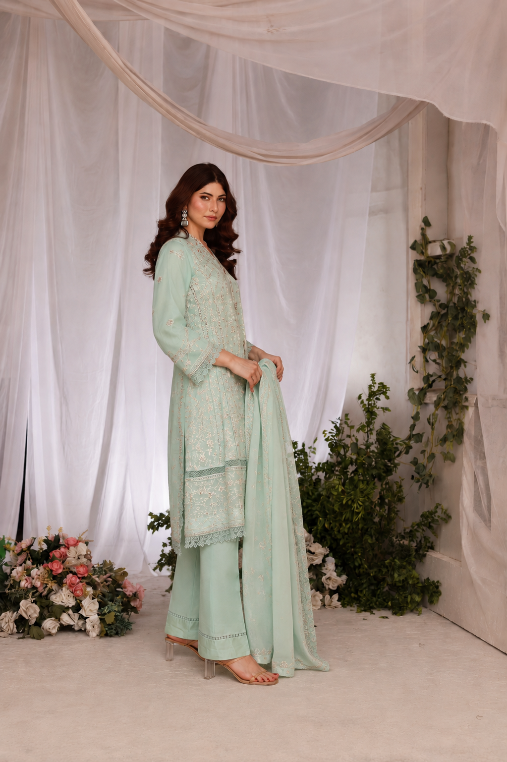 Short Freya 3 Piece - Mint
