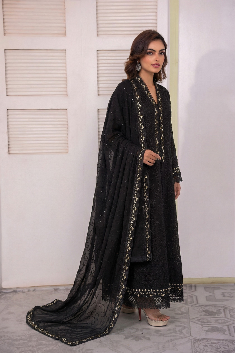 Long Freya 3 Piece Set - Black