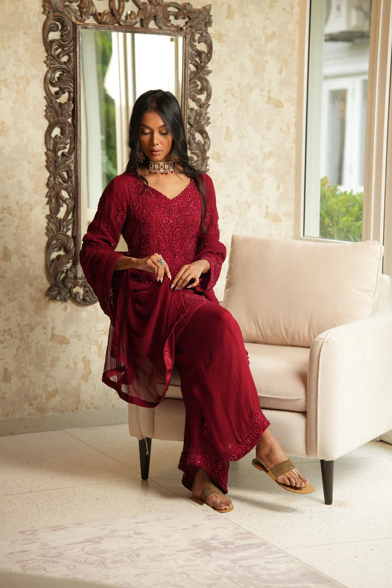 Lilly Luxe Gharara Set