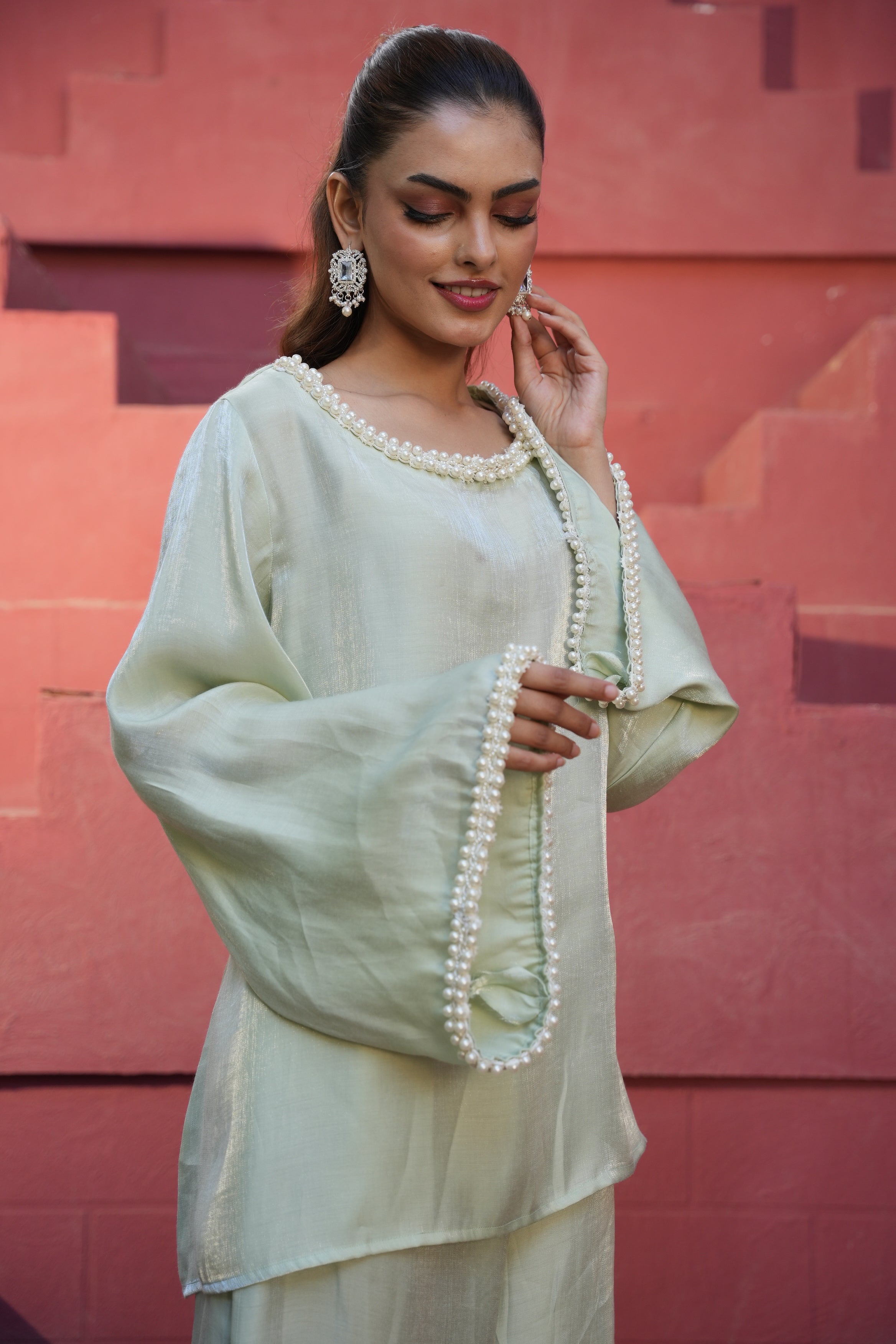 Afsana Co-ord Set -  Mint