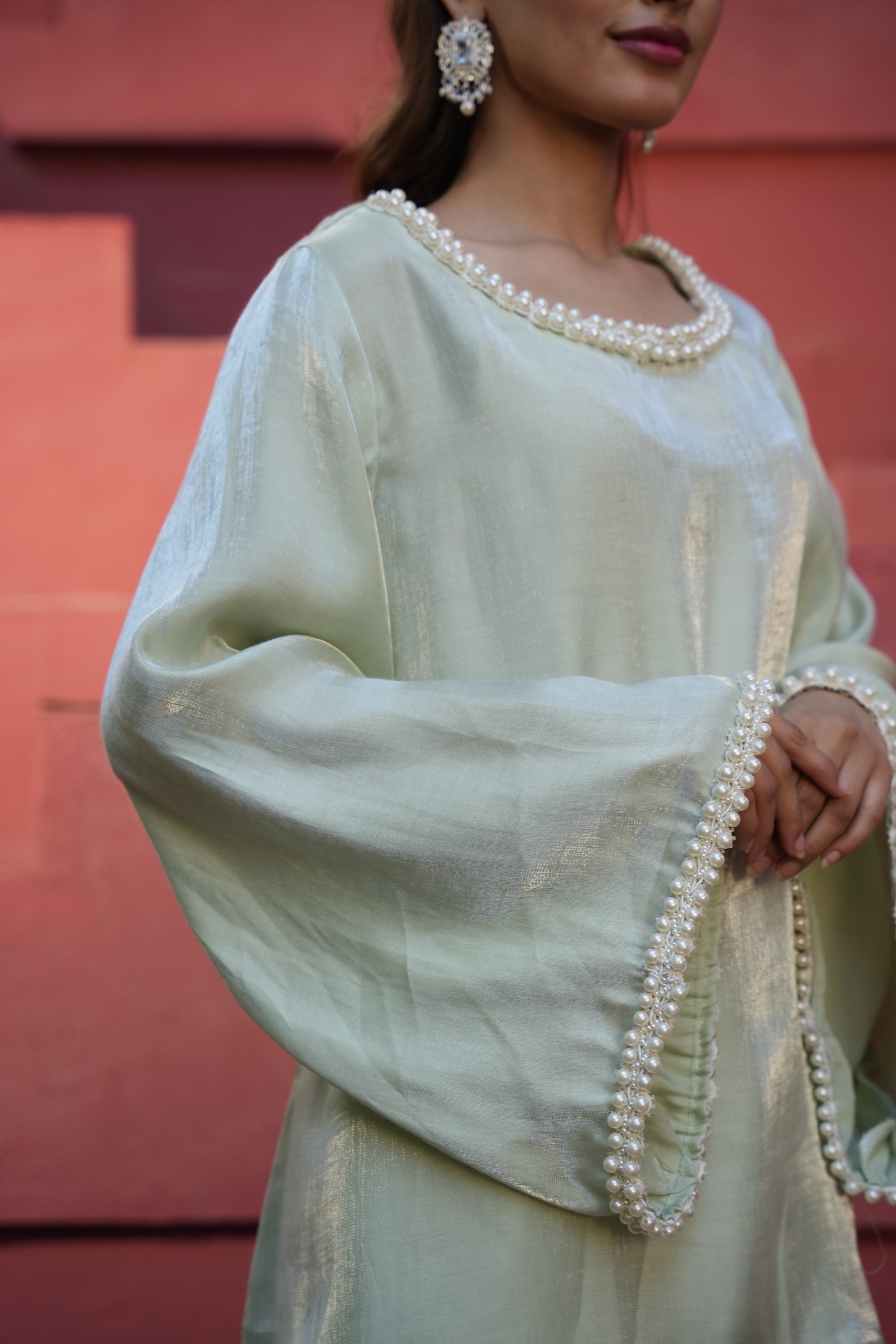 Afsana Co-ord Set -  Mint